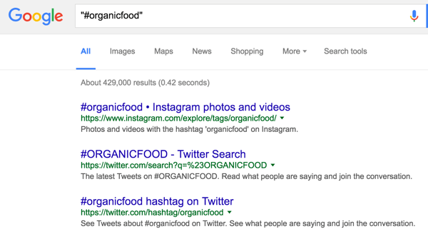 google-hashtag-search