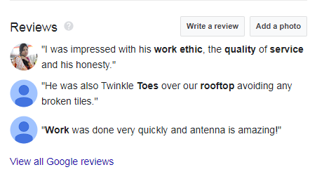 AntennaPros - Google Reviews - Top4 Marketing