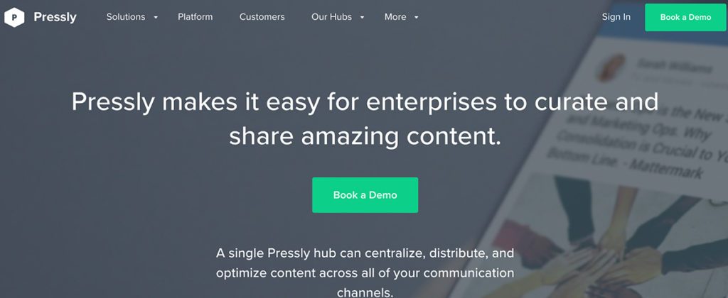 Content Sharing Pressly