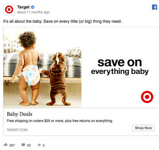 Facebook Remarketing Ad Target