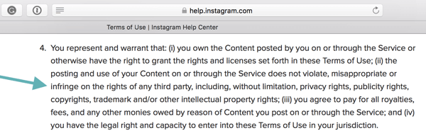 Instagram Term of Use