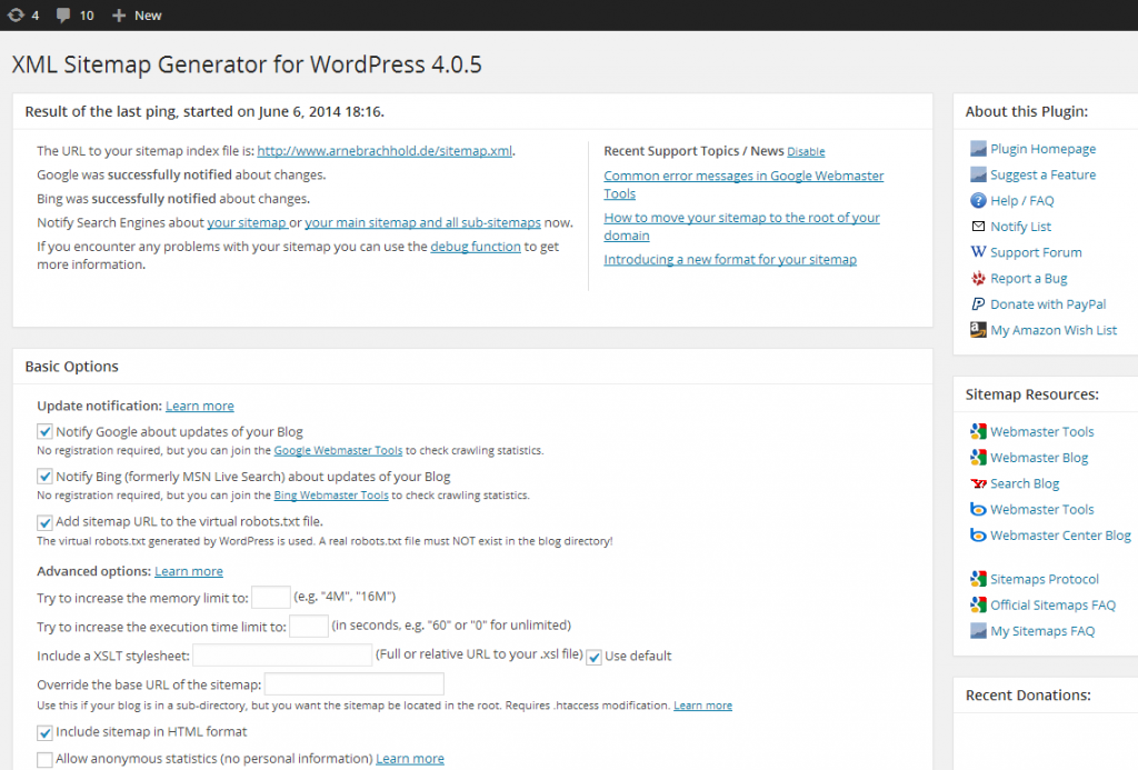 Google XML Sitemaps WordPress Plugins