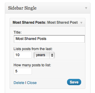 Most Shared Posts