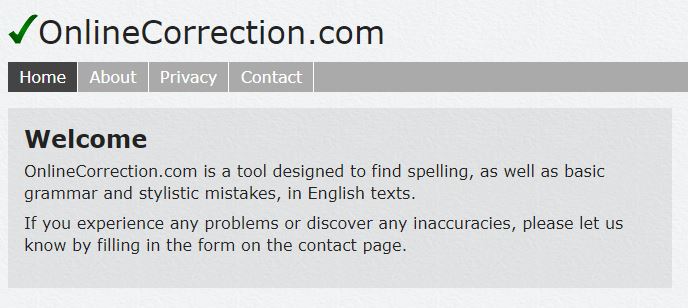 Online Correction Grammar Checker