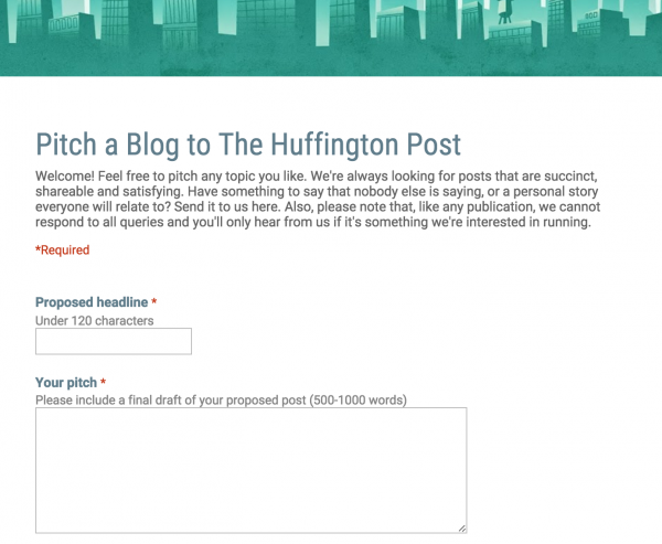 huffington post guest blogging