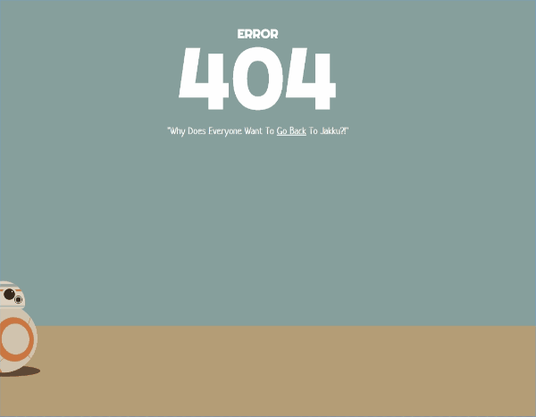 error 404 page