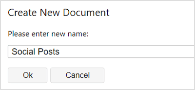 prowritingaid creating new document
