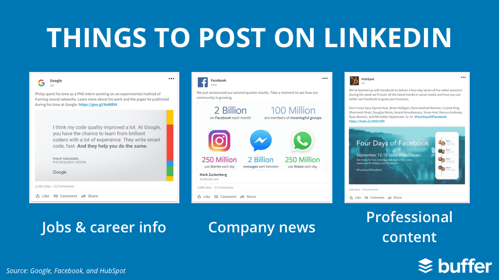 things to post on linkedin