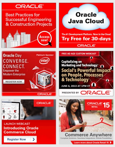 oracle banner ads