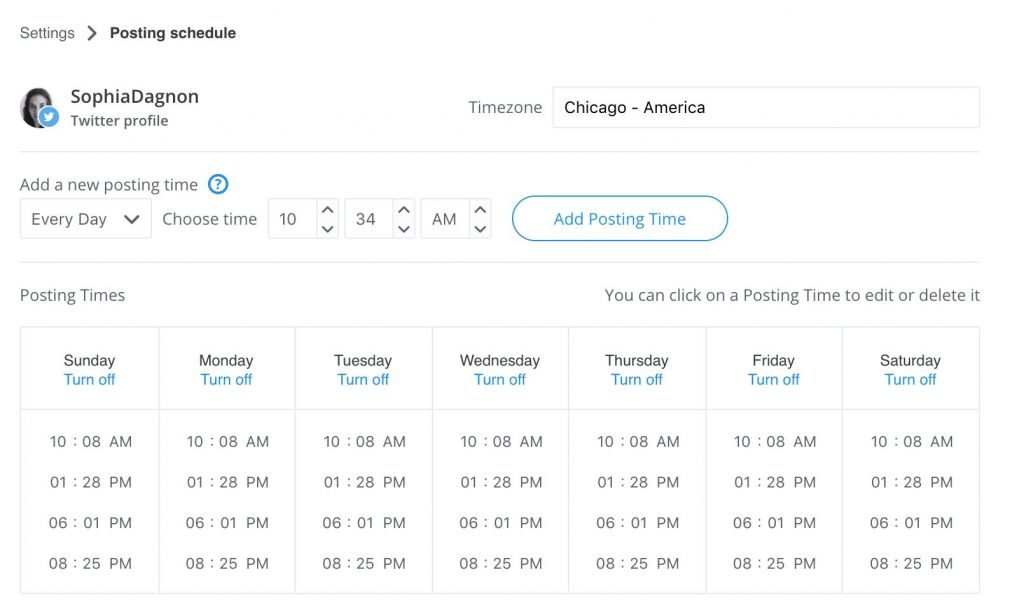 social media tools posting schedule