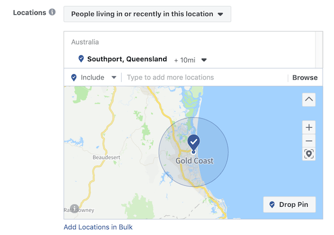 facebook ads location targeting