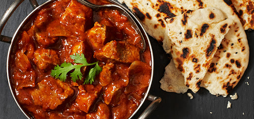 Rogan josh and naan bread