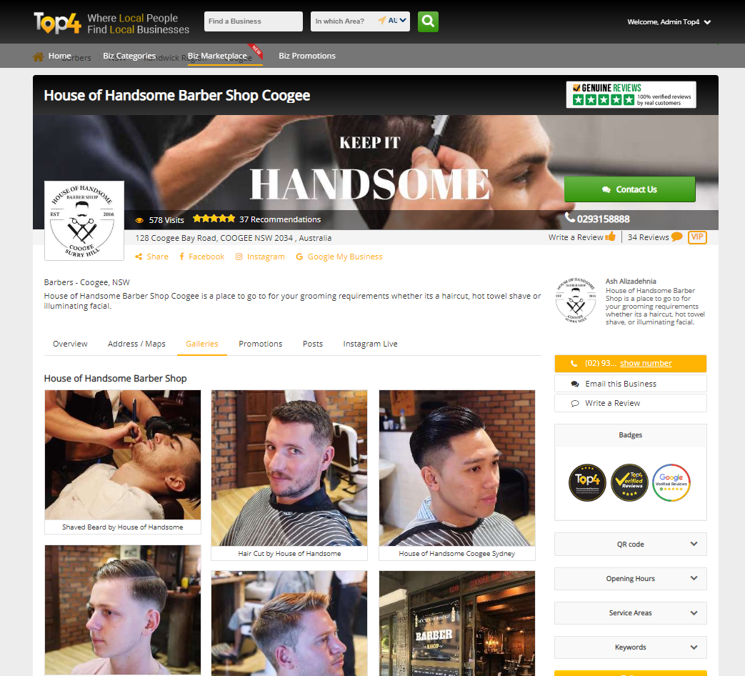 House of Handsome Barbershop - Top4