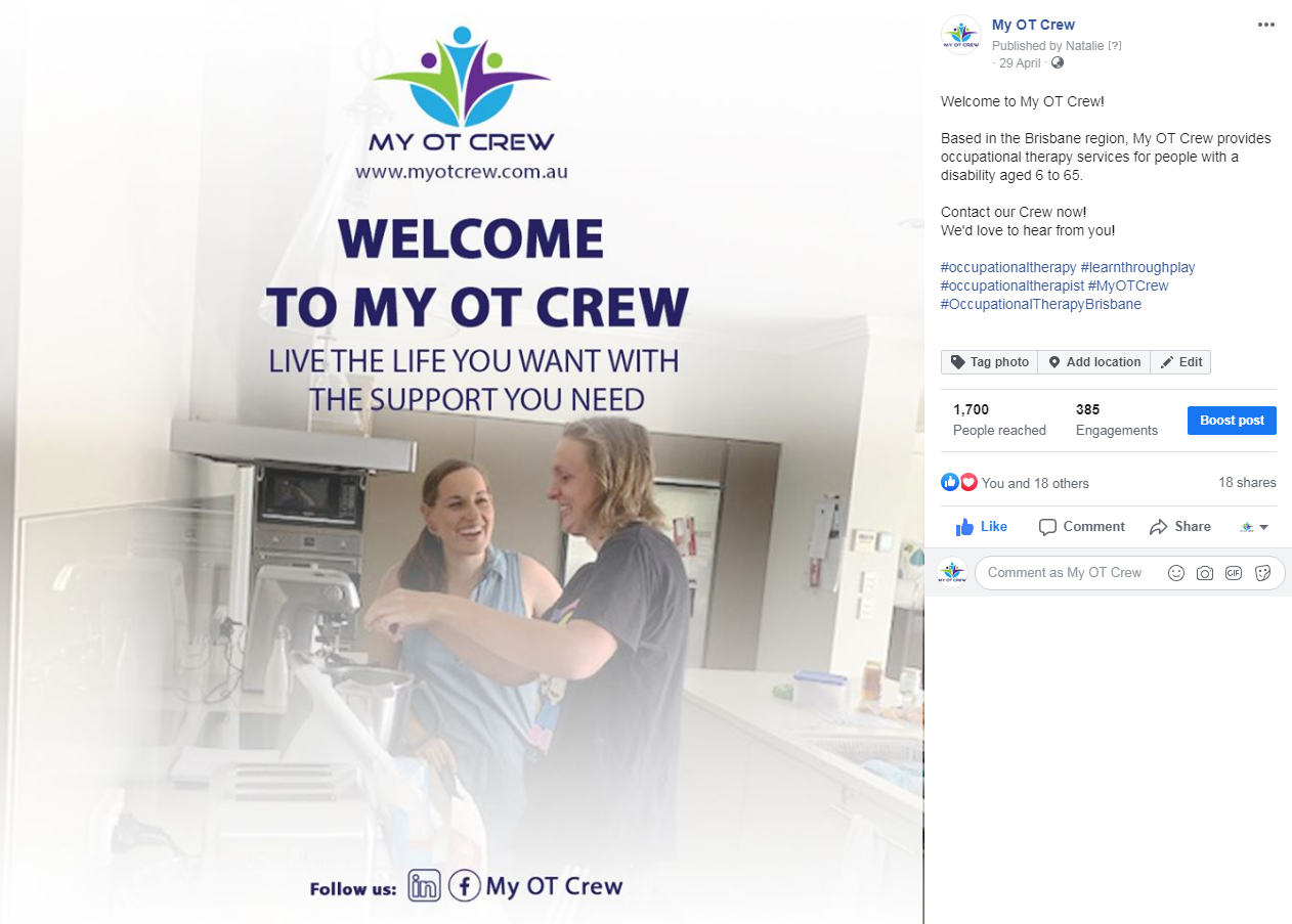 My OT Crew - Social Media Marketing - Top4 Marketing