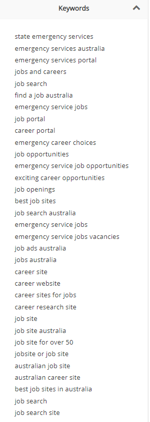 Emergency Service Jobs - Keywords - Top4 Marketing