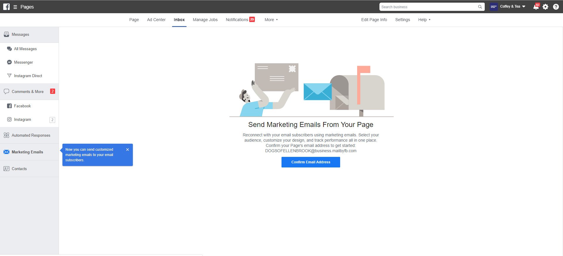 Facebook Email Marketing Tools Preview - Top4 Marketing
