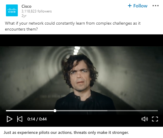 Cisco - LinkedIn Video Ads - Top4 Marketing