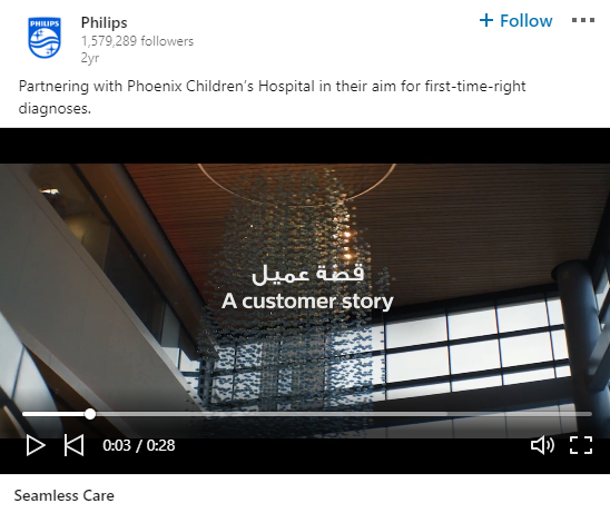 Philips - LinkedIn Video Ads - Top4 Marketing