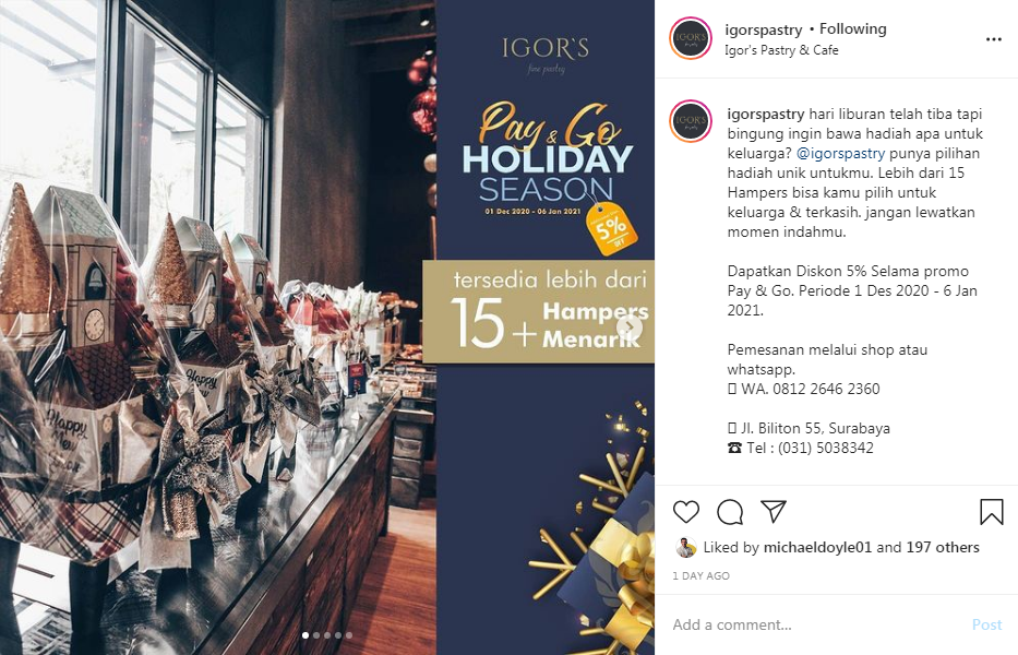 Igor's Pastry - Instagram Post - Top4 Marketing