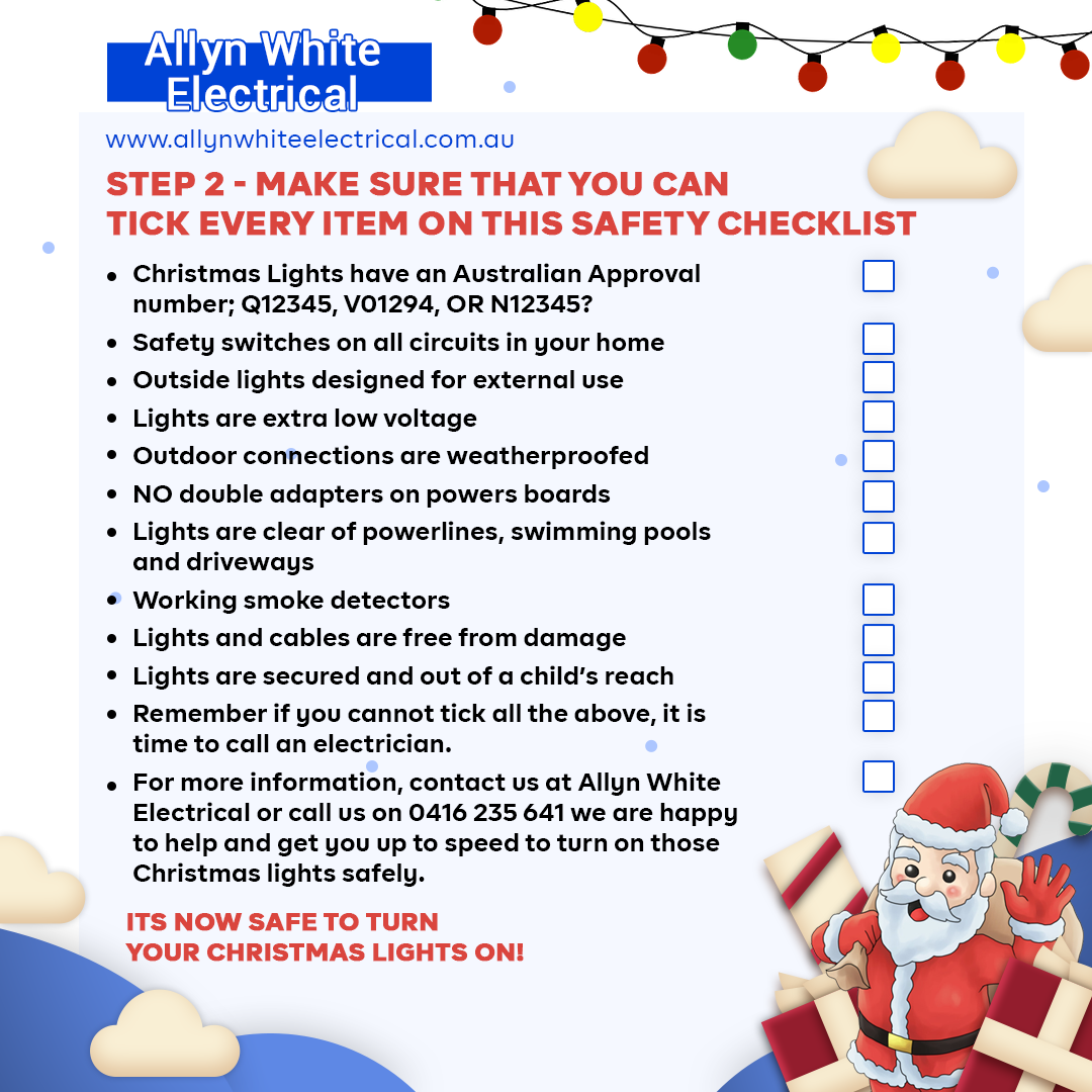 Step 2 of the Safe Santa's Checklist