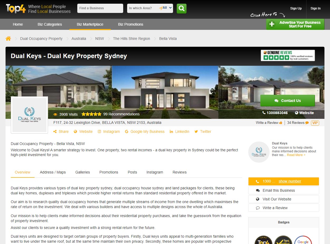 Dual Key Property Sydney - These are Top4 Reasons Why You Need Local Digital Marketing Now - top4 marketing