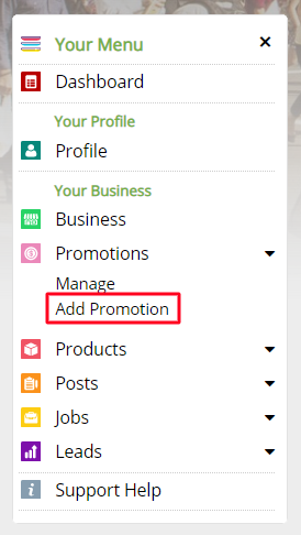 How to add new promotions - Top4 Biz Promotions