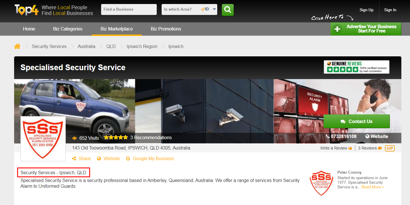 Security Services in Ipswich - Specialised Security Service - Top4 Marketing