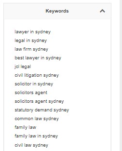 jcl legal - lawyer keywords - top4 marketing