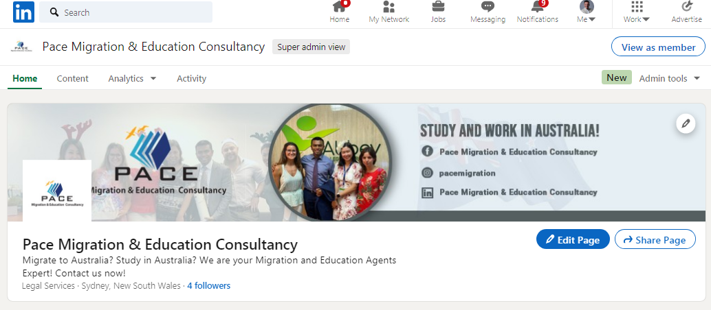 Pace Migration - LinkedIn - Top4 Marketing