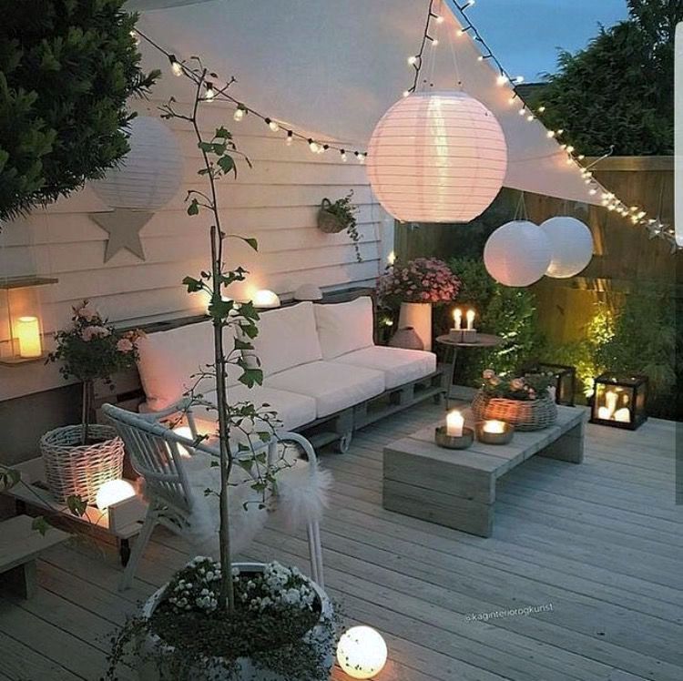 Outdoor lighting for your outdoor living space.