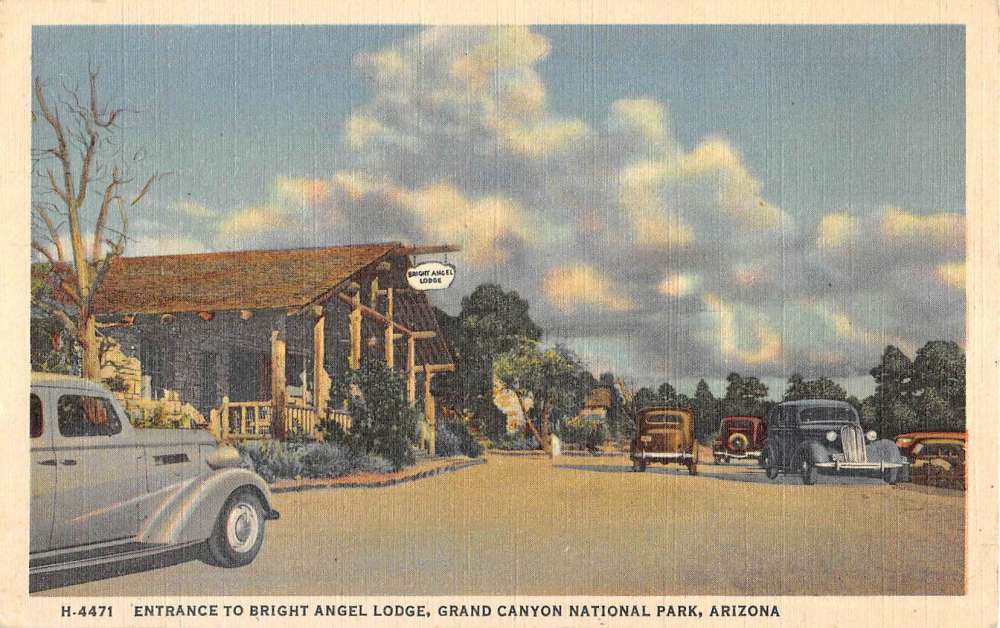 Bright Angel Lodge postcard. Mary Colter's Bright Angel Lodge Bright Angel Lodge postcard. Mary Colter's Bright Angel Lodge