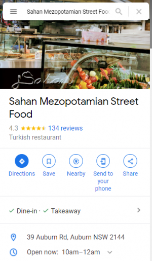 Sahan Google my business