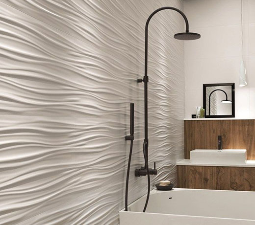 Three Dimensional Tiles Ideas For Your Bathroom Remodel | Ideal Bathrooms Centre