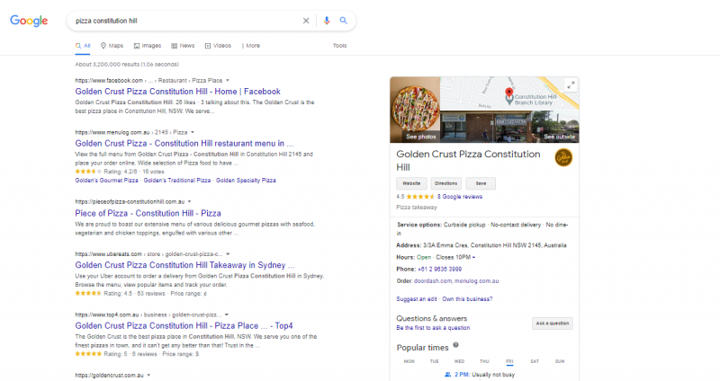 franchise business visibility on google search