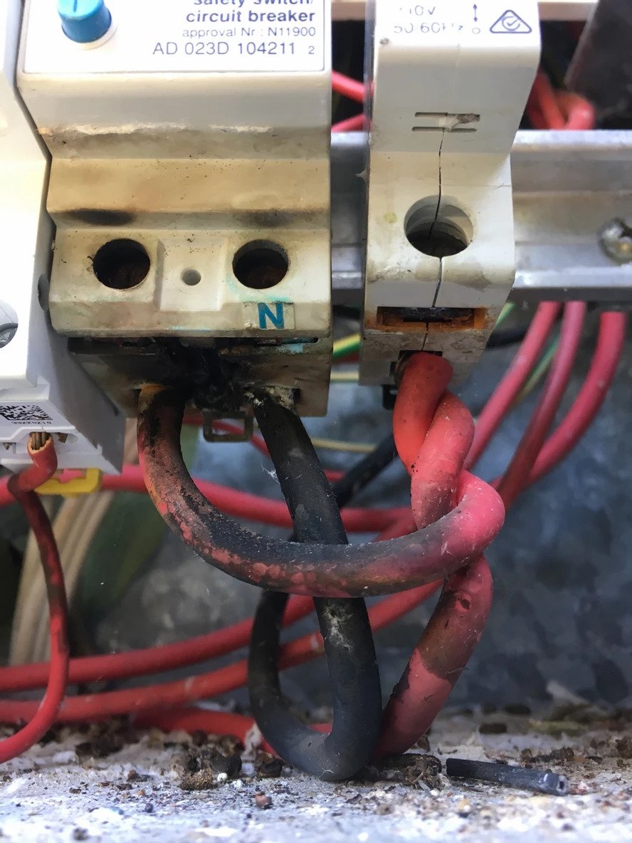 Faulty switchboard | Switchboard upgrade in Brisbane | Allyn White Electrical