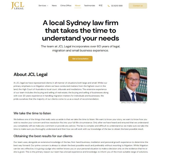 JCL legal website