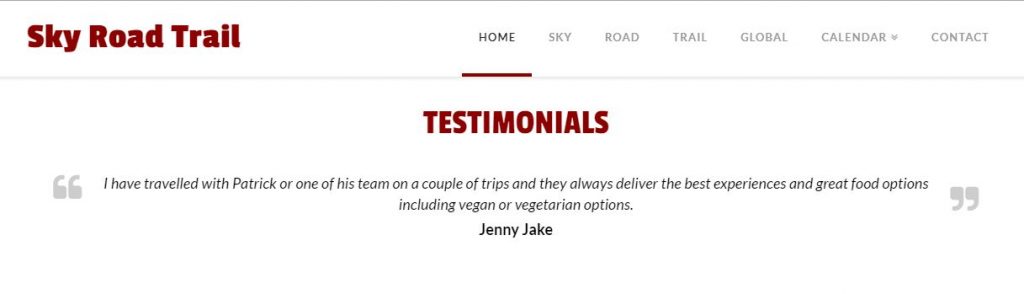 Testimonials with detailed personal experience