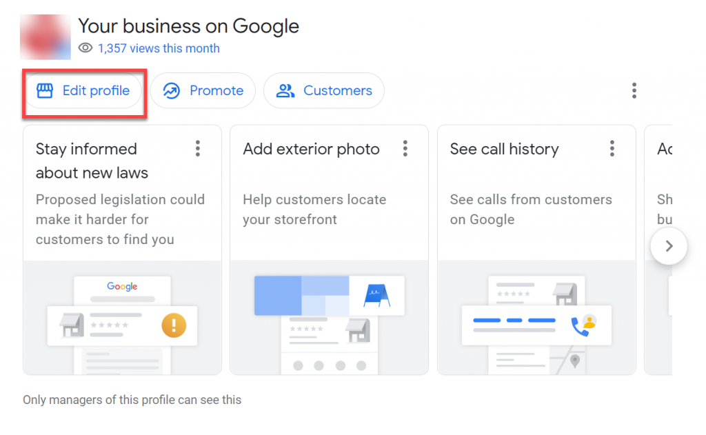 your business on google