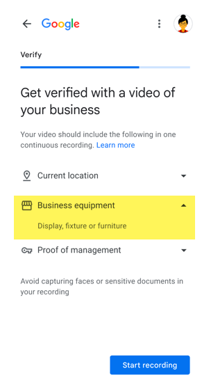 google business verification
