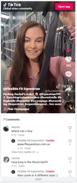 demonstrating products on tiktok