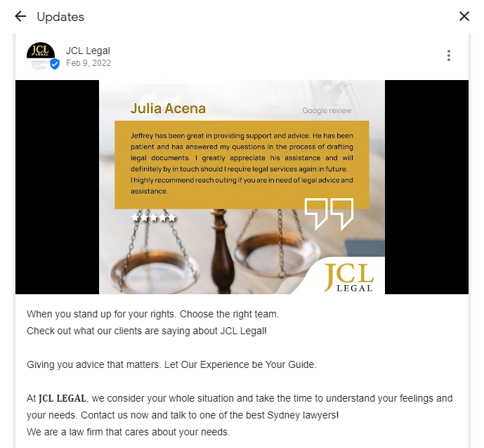 Post updates on Google Business Profile